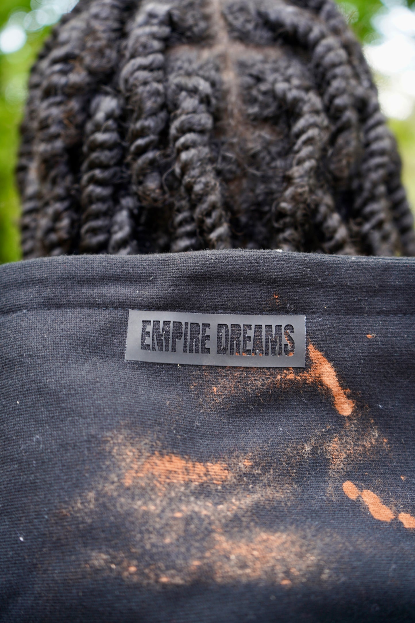 (Black) Bleach Wash Heavy Hoodie